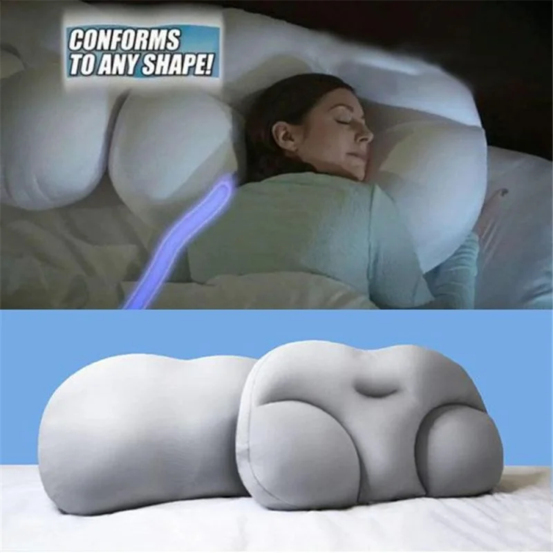

Home Textiles All-round Cloud Pillow Multifunctional Egg Sleep Pillow Solid Color Super Soft Pillow For Neck