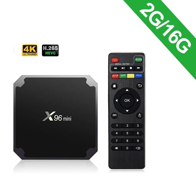 X96 мини четырехъядерный WiFi 2,4 ГГц X96mini ТВ-приставка 4K HD ТВ-приставка Android 7,1 2 Гб 16 Гб смарт-ТВ приставка Amlogic S905W - Цвет: 2G16  no ir cable