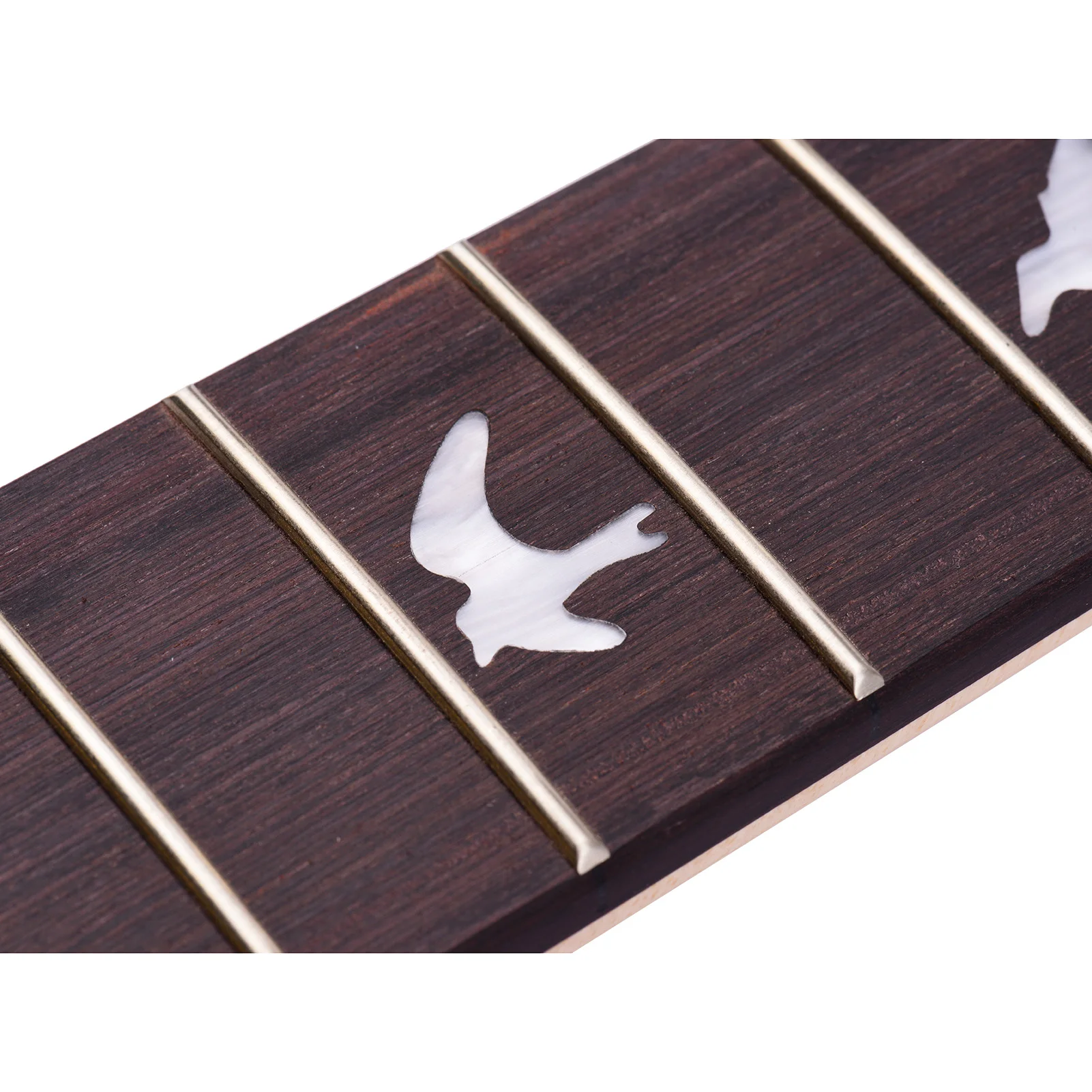 

Universal Unfinished Electric Guitar Neck Maple Wood 22 Frets Fingerboard with White Birds Inlay Replacement for LP ST