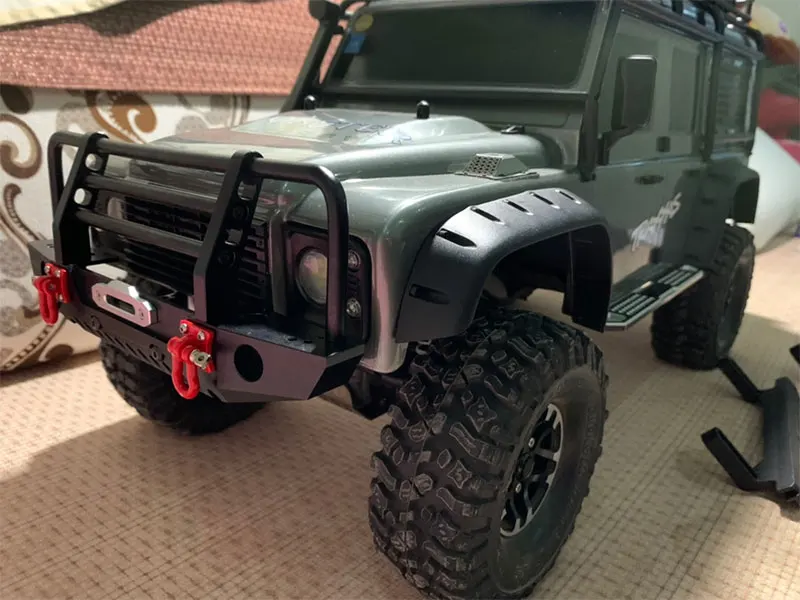 Metal Rear Bumper with Trailer Hook 1/10 Simulation RC Crawler Climbing Car TRX-4 Special Upgrade Parts | Игрушки и хобби