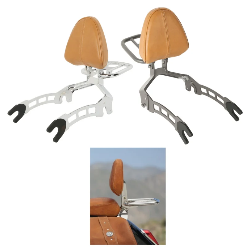 Спинка для пассажирского мотоцикла Сисси бар с багажником индийского разведчика