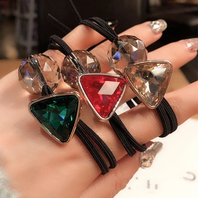 1 шт. Женская эластичная повязка для волос с кристаллами| |