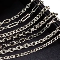 1meter stainless steel chains for jewelry making diy rolo cable link chains necklace bracelet handmade accessories wholesale