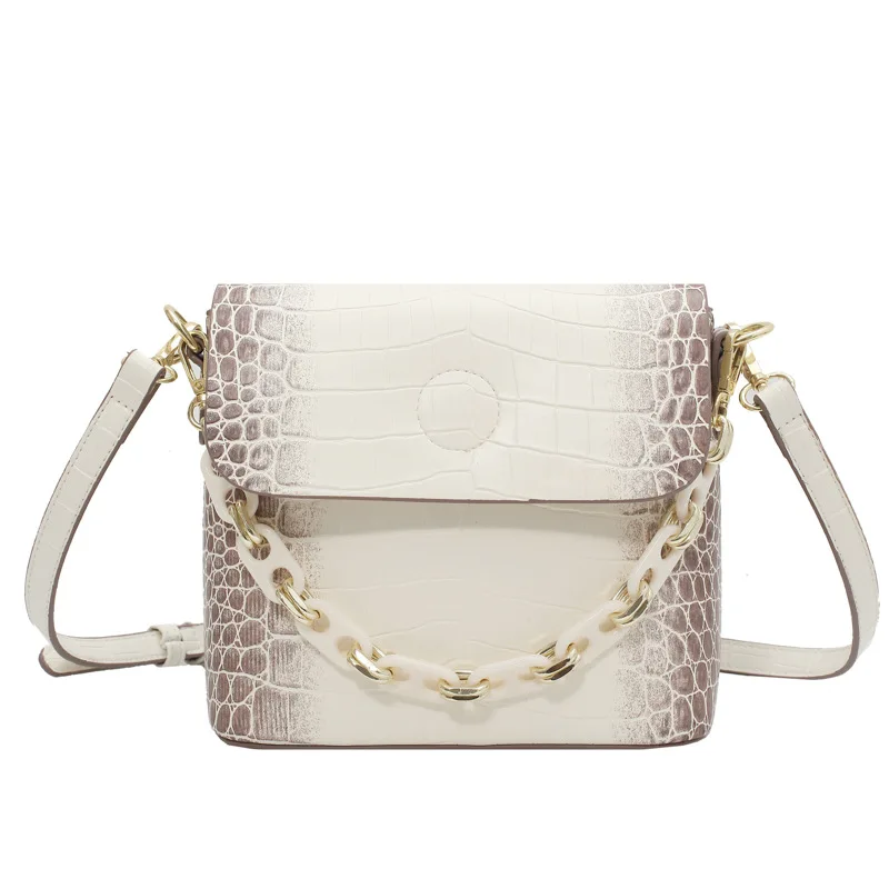 

Сумка-мешок женская с крокодиловым узором, сумочка на плечо в иностранном стиле, модный саквояж в Корейском стиле, лето 2021