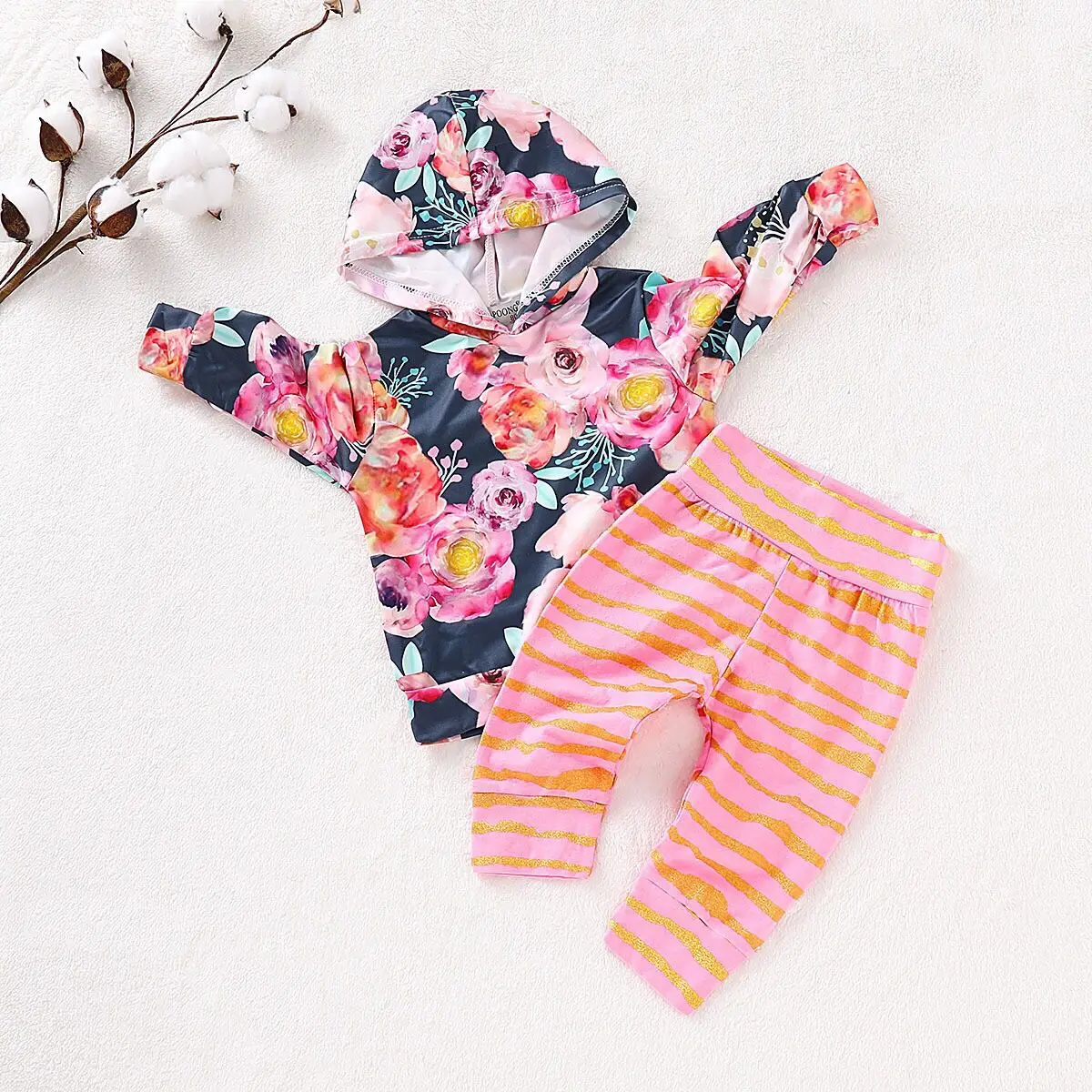 Толстовки с капюшоном и длинными рукавами цветочным принтом карманами для