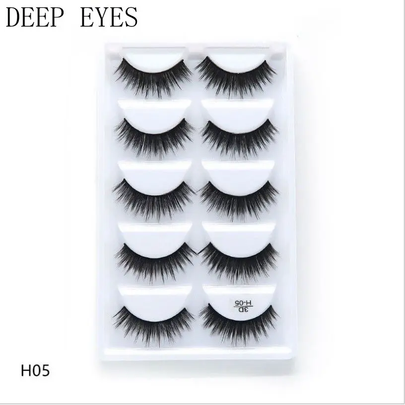 H05x50box Новинка, 50 коробок, 3D, норковые волосы, натуральный крест, накладные ресницы, длинные, грязный макияж, накладные ресницы для наращивания, макияж, инструменты для красоты - Цвет: H05x50box