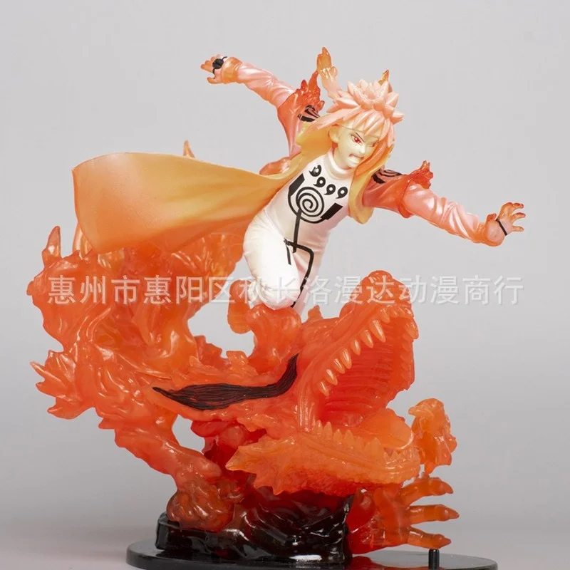 

Anime Naruto Uzumaki Naruto Hand-made Model Four Generations Ninja Nine-Tailed Demon Fox Fighting Collection Model Kids Toy Gift