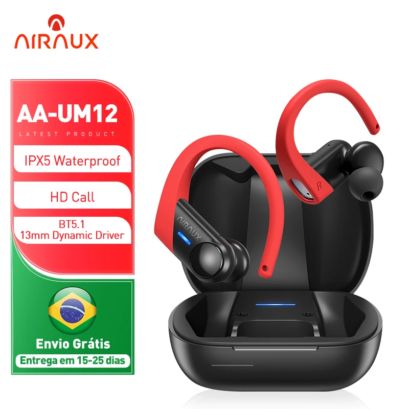 BlitzWolf AIRAUX AA-UM12 TWS Bluetooth-Compatible Sport Earphones BT5.1 13mm Dynamic Driver HD Call IPX5 Waterproof Headphones