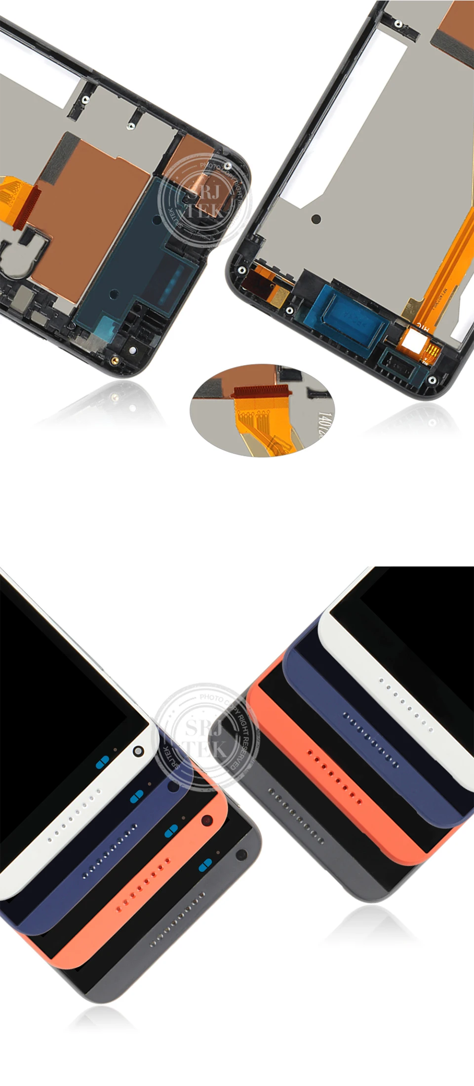Srjtek для htc Desire 816 ЖК-сенсорный экран дигитайзер с рамкой ЖК-запчасти D816 для htc D816G дисплей 816 Вт 816G 816H