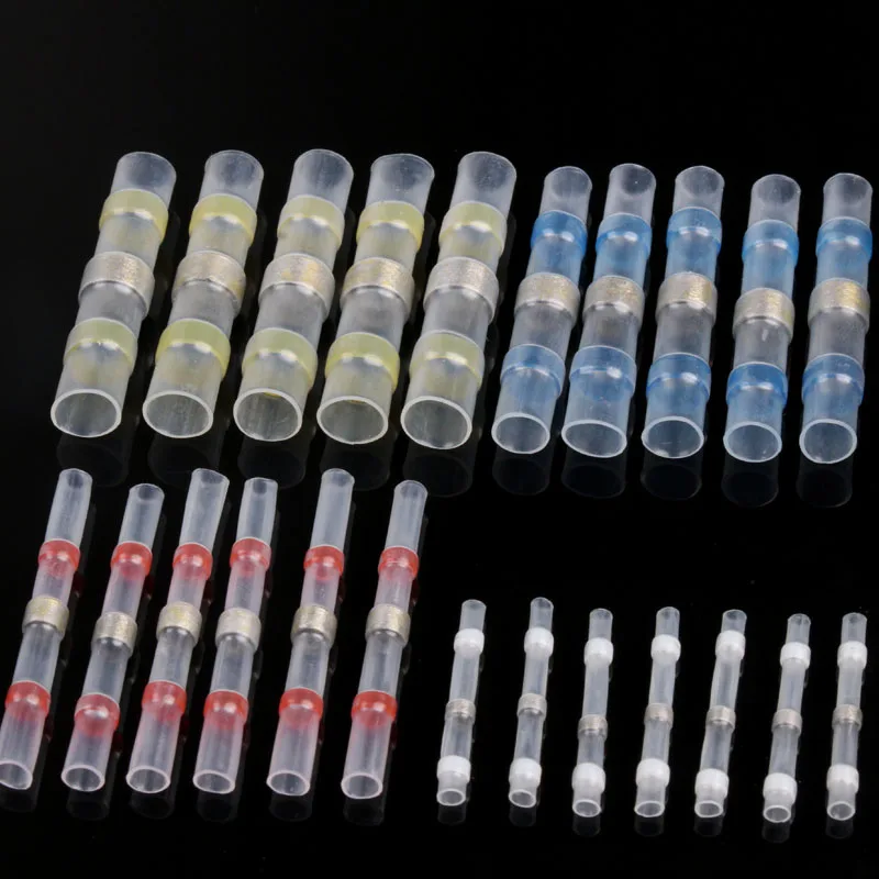 50 шт. изолированные электрические провода соединители припой втулка трубки