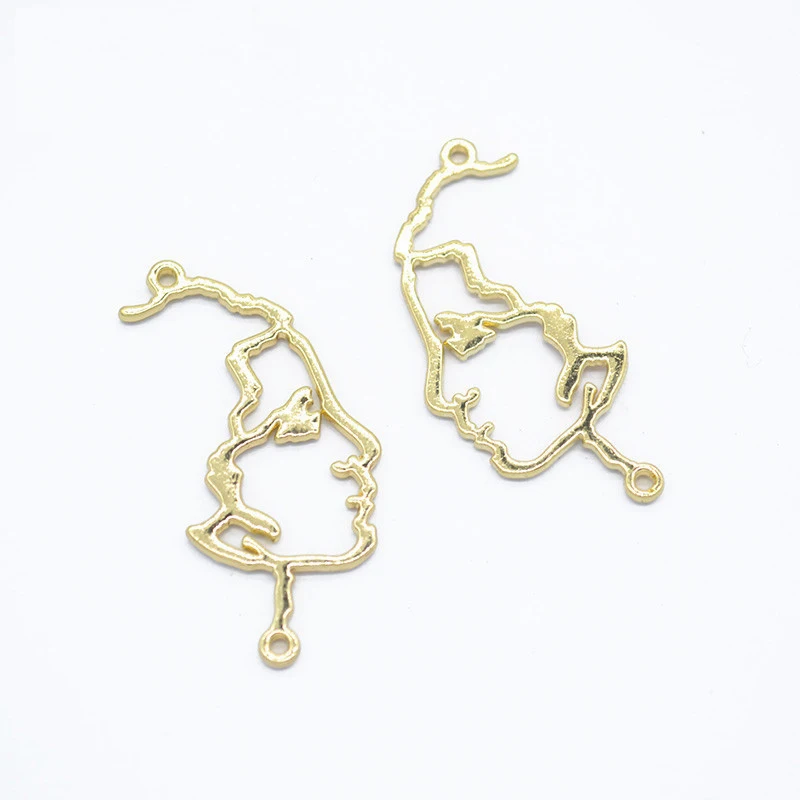 Трендовые Абстрактные Художественные висячие серьги-подвески золотистого цвета