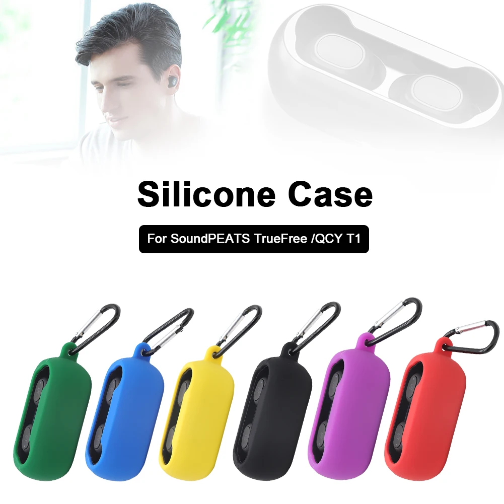

Full Body Protective Headset Silicone Case Durable Headphone Protective Cover For SoundPEATS TrueFree Headset Accessories