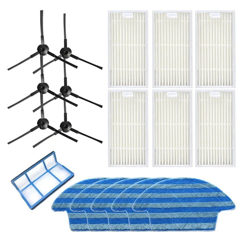 

Боковая щетка, первичный фильтр от пыли, эффективные швабры HEPA для ILife V55 Pro Запчасти для робота-пылесоса