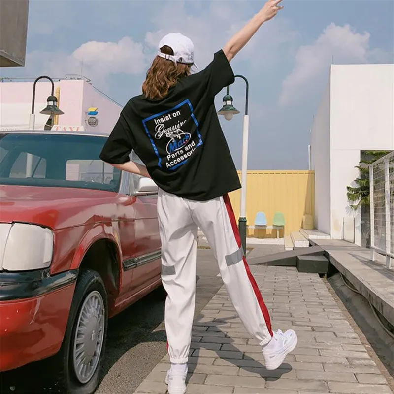 

Thin Reflective Streetwear Pants Men Jogger Ankle-Length Harem Pants Men Clothes 2019 Summer Joggers Trousers Men Pants Casual