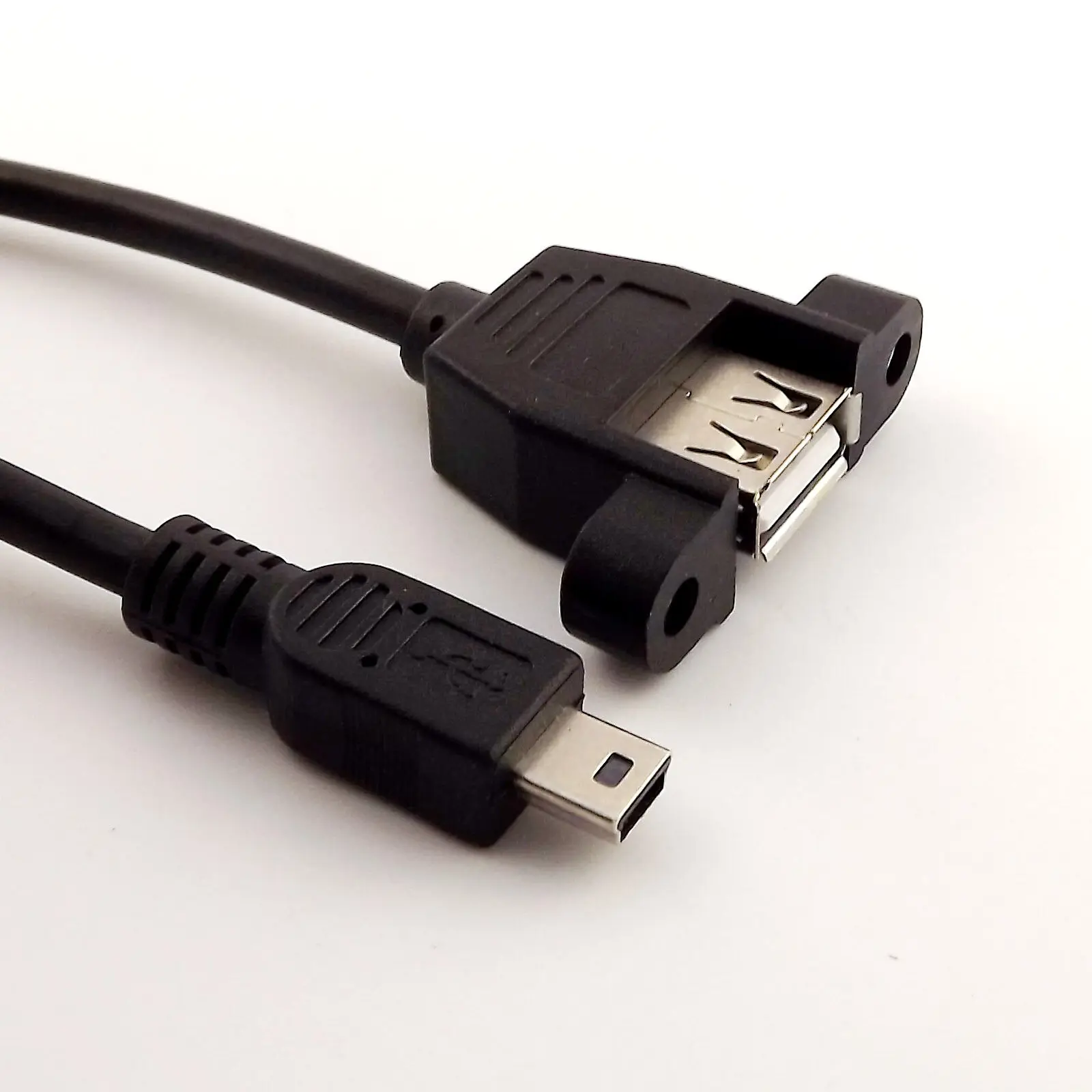 1 шт. USB 2 0 A гнездо панель крепление к мини 5 Pin B Мужской кабель адаптера данных 50 см