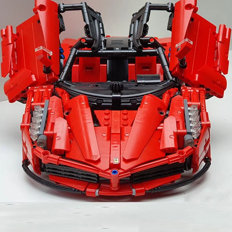 Новинка спортивный автомобиль Moc 29075 Laferrari подходит для LeGINGlys Technic город гоночные