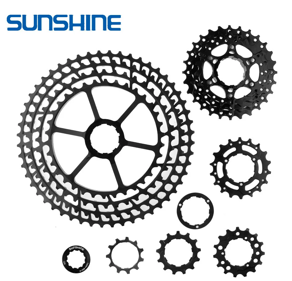 Солнечный велосипед кассета 11 12 скоростей MTB велосипед freewheel 11-50 T/11-52 T Сверхлегкий 360 г CNC Freewheel MTB части для HG