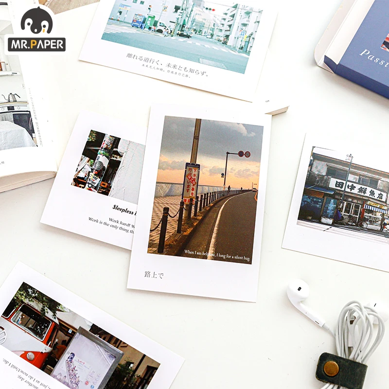 Альбом Mr.Paper 25 шт./компл. поэтические открытки буквы набор фотопамяти японские