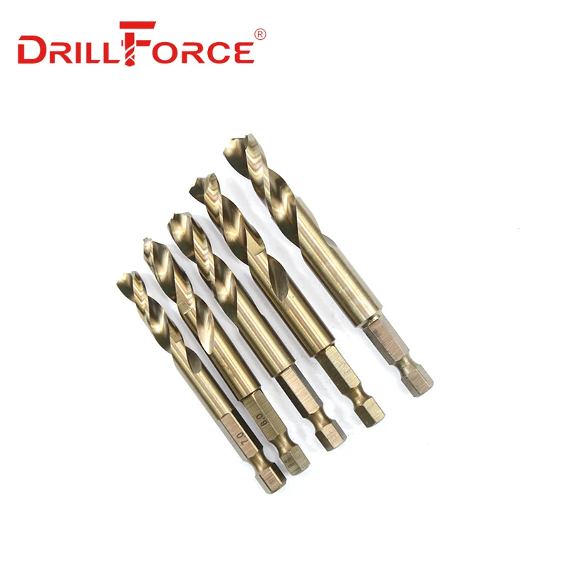 Кобальтовые сверла Drillforce M35 Быстросменные насадки из быстрорежущей стали 2 мм-13