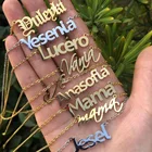 Ожерелье с именем на заказ для женщин, золотая цепочка-чокер, ожерелья из нержавеющей стали, ювелирные изделия на заказ, подарок на день матери, BFF