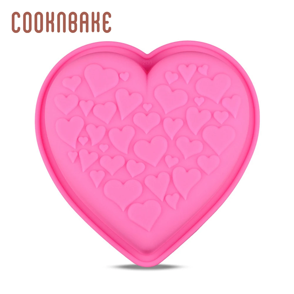 Силиконовая форма для торта COOKNBAKE в форме сердца хлеба пудинга маленькие торты