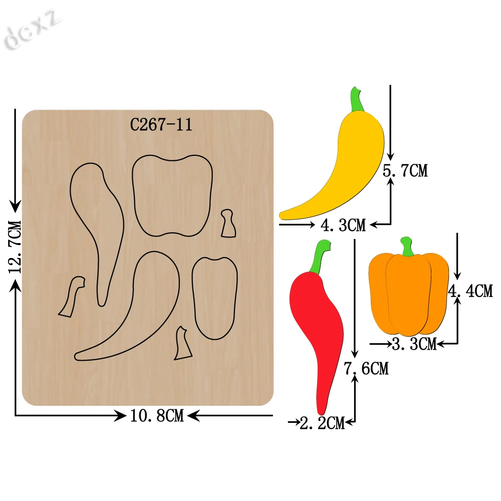 Новые высекальные штампы из дерева Чили для скрапбукинга обычных высекальных