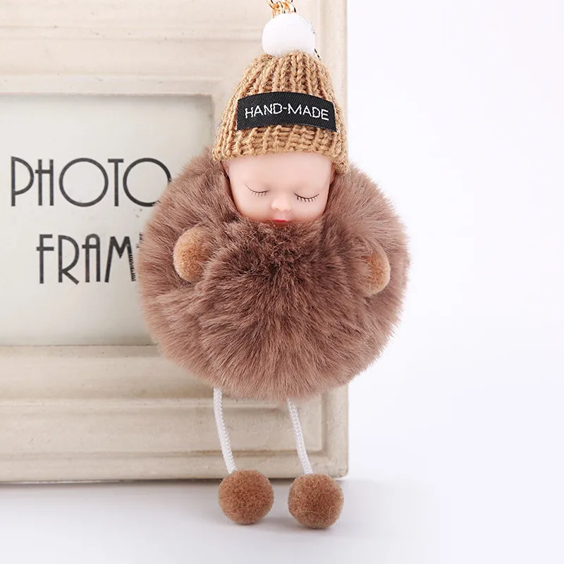 Модные красочные милые Спящая кукла с ногой брелок держатель сумка Подвеска