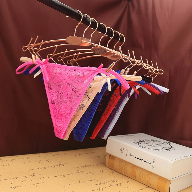 Кружевные женские соблазнительные трусики стринги с заниженной талией|Трусики| |