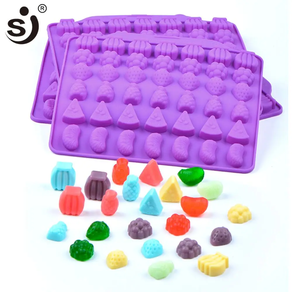 SJ фруктовые формы для шоколада из силикона в форме Рождественская форма конфет 3d