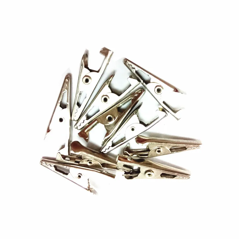 

1PC Crocodile clip/ Nickel plating Fish Clip Battery Clip Small Alligator clip Environmental protection Spot Wiring test clips