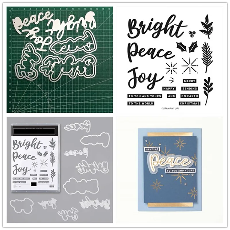 

Metal Cutting Dies and Stamps Stencils Words For DIY Scrapbooking Stamp/Photo Album Decorative Embossing DIY Paper Cards Making