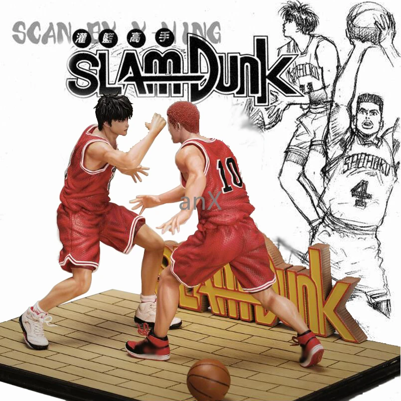Фигурки аниме SLAM DUNK 30 см экшн фигурки ханамичи сакураги против рукава каэд ПВХ