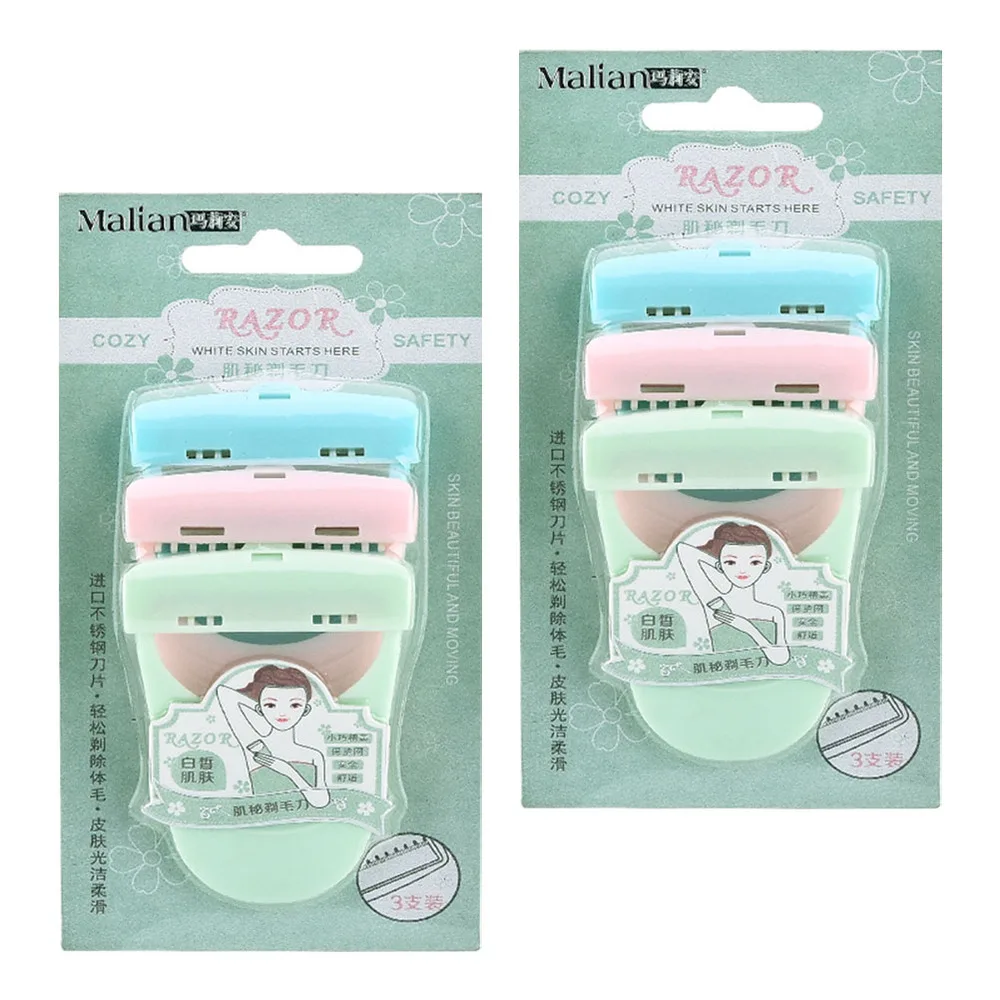 

2 Sets Body Hair Razors Convenient Body Hair Trimmers Body Hair Shavers