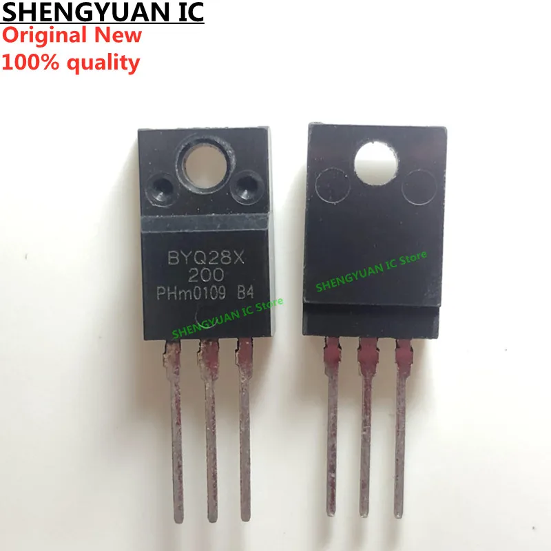 10 шт./лот BYQ28X 200 TO 220F двойной Сверхбыстрая повышенной прочности с выпрямительным
