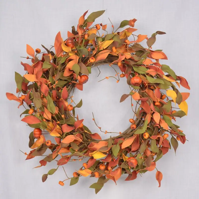 

50cm Fall Harvest Festival Thanksgiving home decoration wreath door