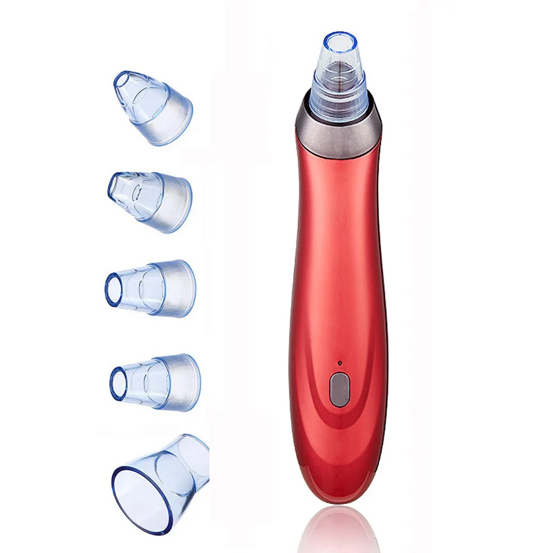 Red Blackhead Remover Skin Care Tool Face for Deep Pore Acne Pimple Vacuum Suction Facial Diamond Beauty Tool Dropshipping Discounte - Цвет: Red