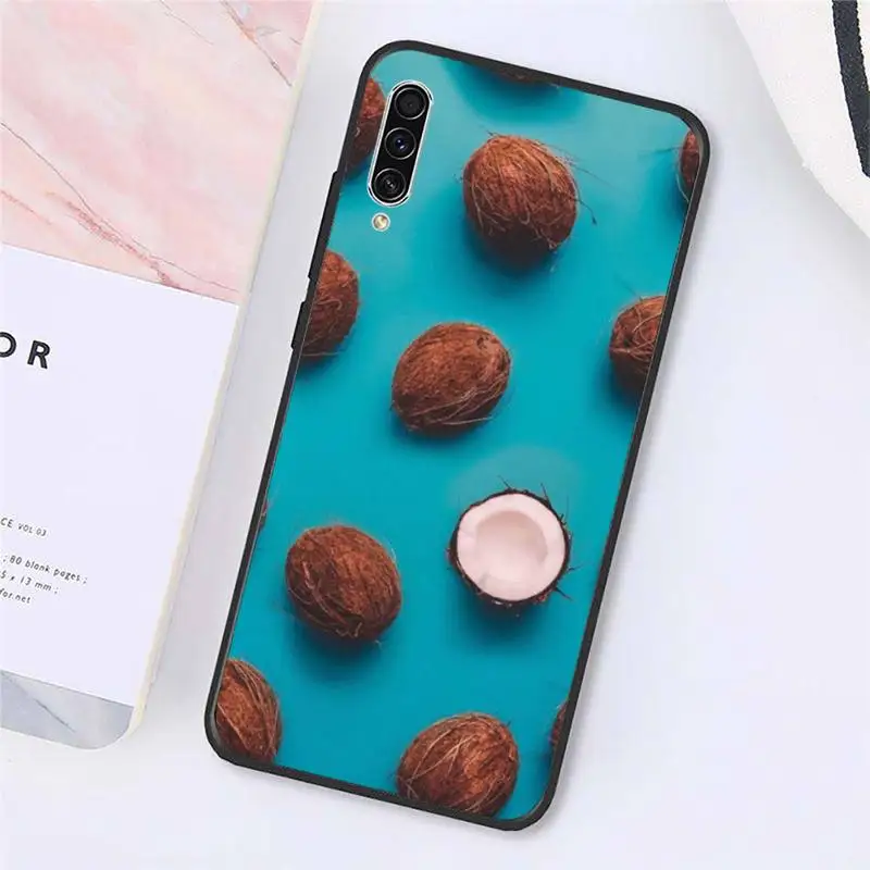 

Summer Fruit Coconut Phone Case For Samsung galaxy A S note 10 7 9 20 30 31 40 50 51 71 21 s ultra