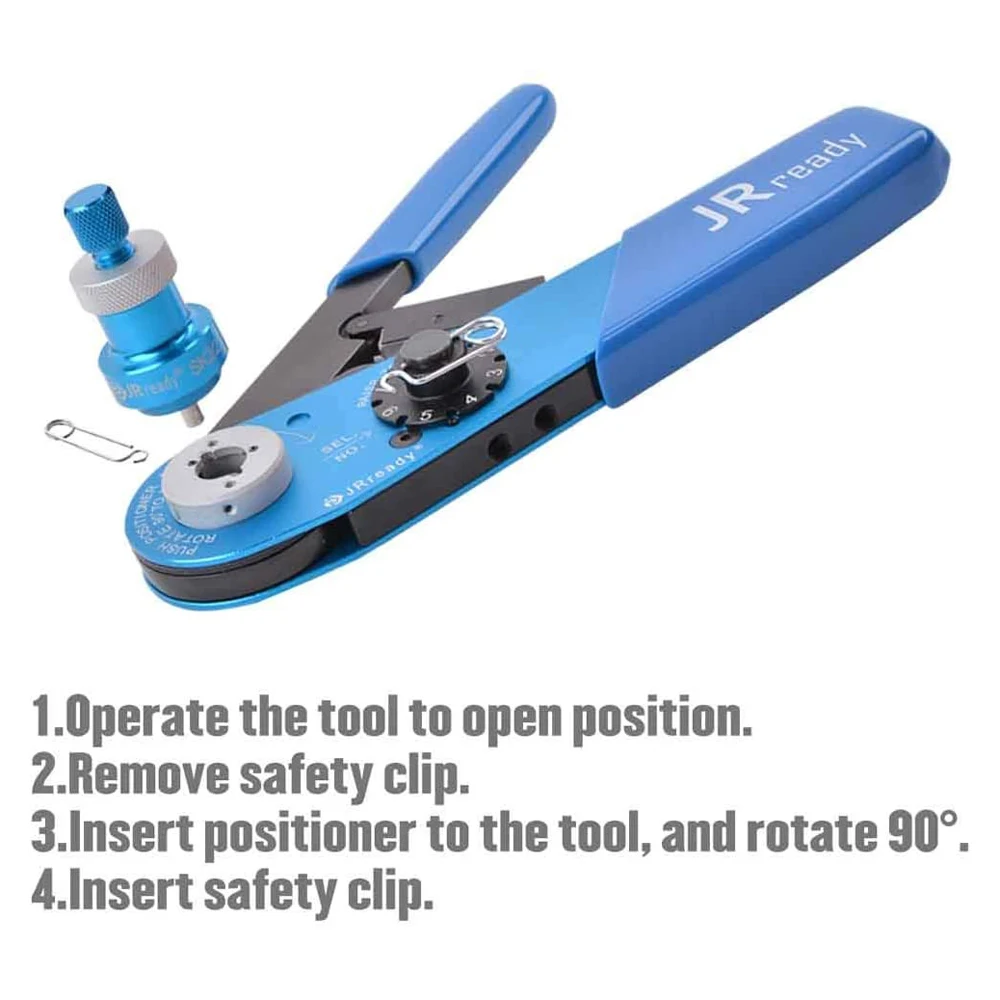 

ST2119 (M22520/2-1/AFM8) Crimping Tool Kit with 37 Piece Positioners for Wire / Cable Contact/ Pin / Female / Terminal Crimping