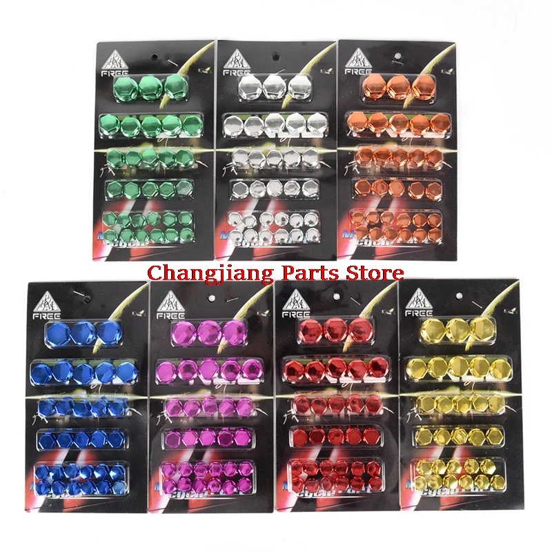 

Hot sale 30Pcs/lot Motorbike Screw Nut Bolt Cap Cover Motorcycle Screw Nut Cover Cap Decoration Car Styling