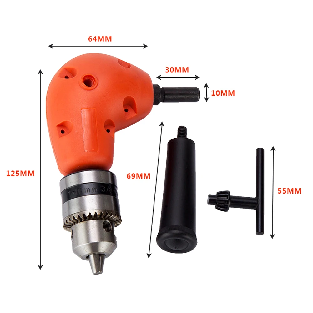 

Right Angle Drill Attachment Adapter 90 Degree Drill Chuck Bend Extension Adjustable Bits Drill Bit Angle Screw Driver DIY Tool