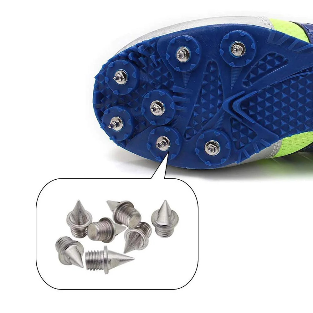 

10Pcs Spikes Studs Cone Replacement Shoes Spikes Sports Running Track Shoes Trainers Screwback Stainless Steel Spikes Studs Cone