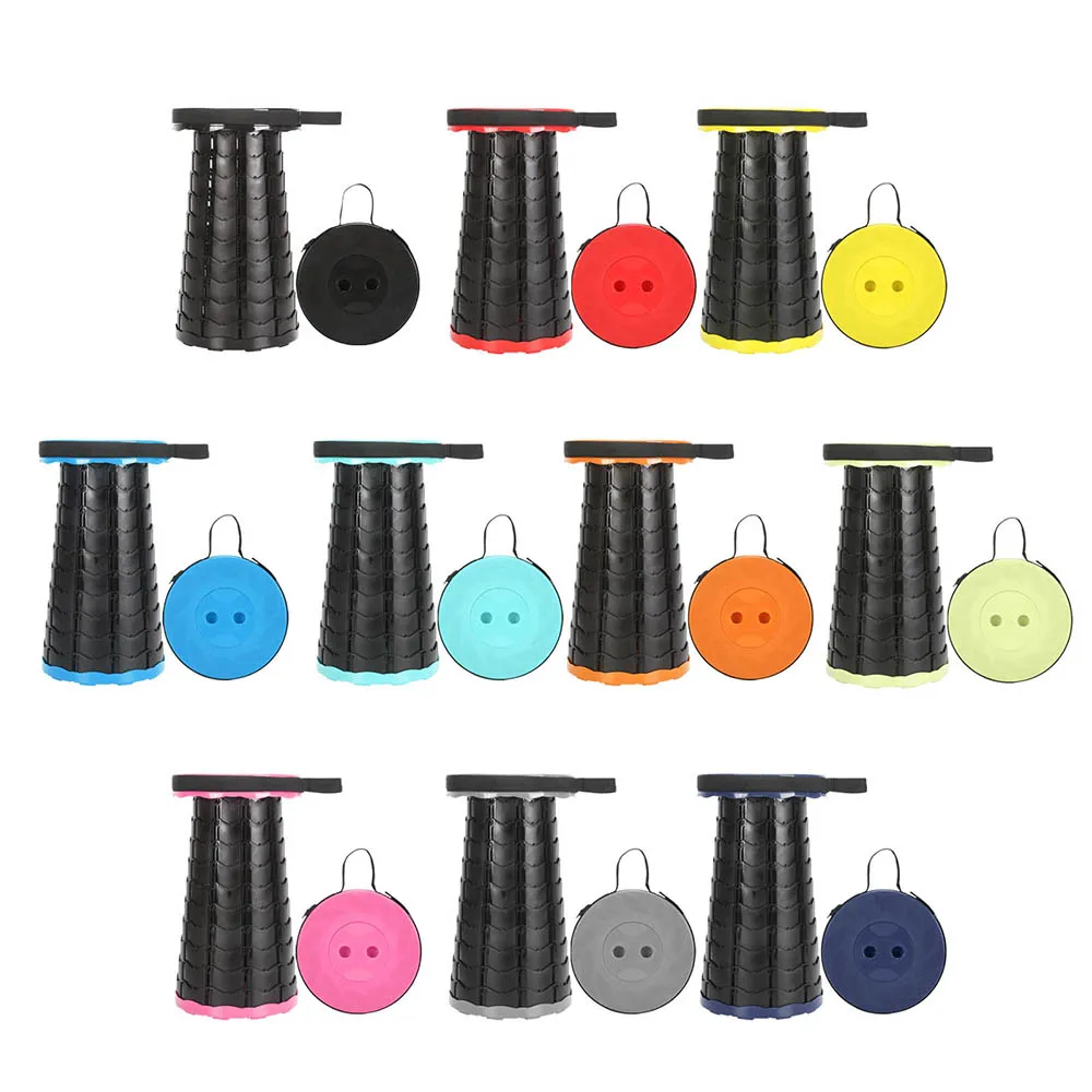 

Telescopic Stool Adjustable Folding Camping Stool Fishing Folding Chair Portable Luban Lock Stool Bearing 300KG Retractable