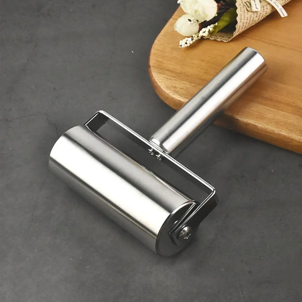 

Rolling Pin Anti-rust Non Stick Stainless Steel T Shaped Pasta Pizza Roller for Kitchen