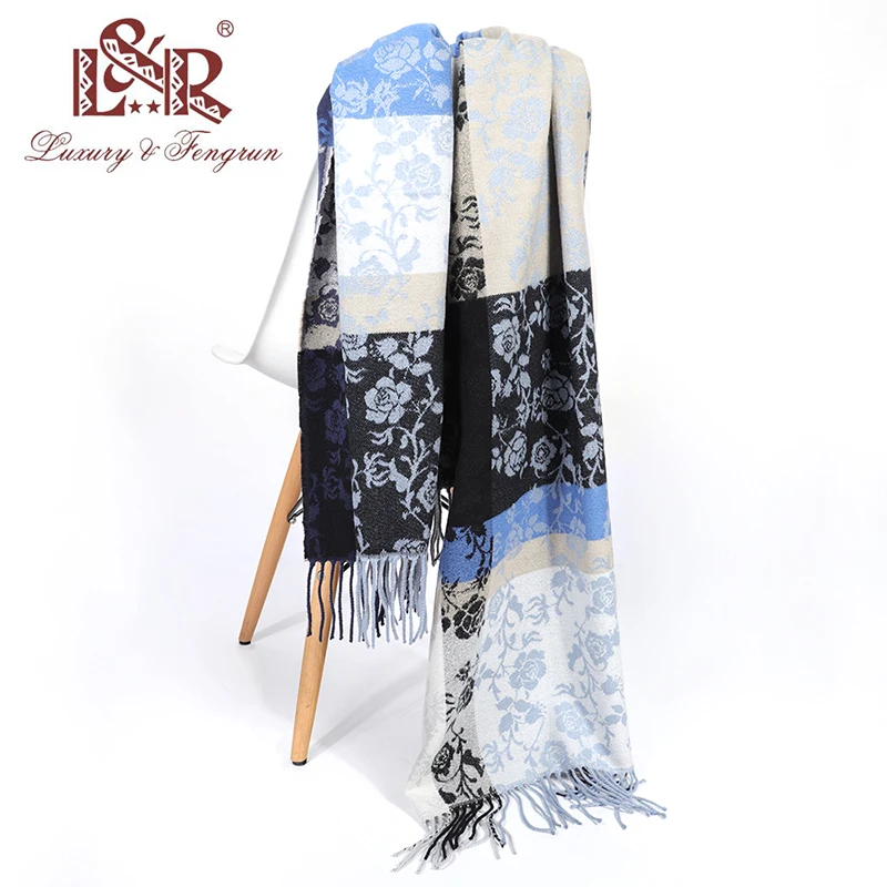 Роскошный бренд кашемировый женский шарф с принтом зимний пашмины Foulard Femme Bufanda Mujer бандана женский шарф-шаль