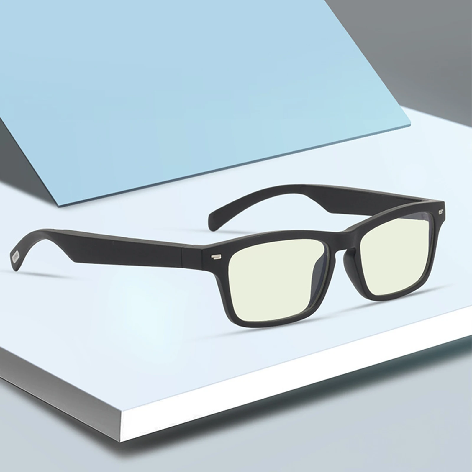 저렴한 오픈 이어 헤드폰 오디오 선글라스, 방수 BT5.0 스마트 스테레오 오디오 안경, 방수 터치 스마트 블루투스 안경