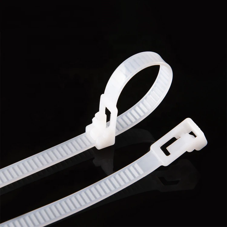 Tiras de Cabo Liberáveis de Nylon 100 Peças 5×200 mm Reutilizáveis Coloridas Plásticos Laços Fechos de Zíper Fixadores de cabo