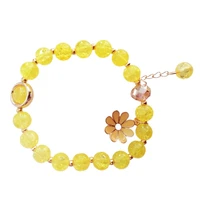 fashion bracelet small daisy bracelet female crystal beaded bracelet fashion simple single circle small flower bracelet