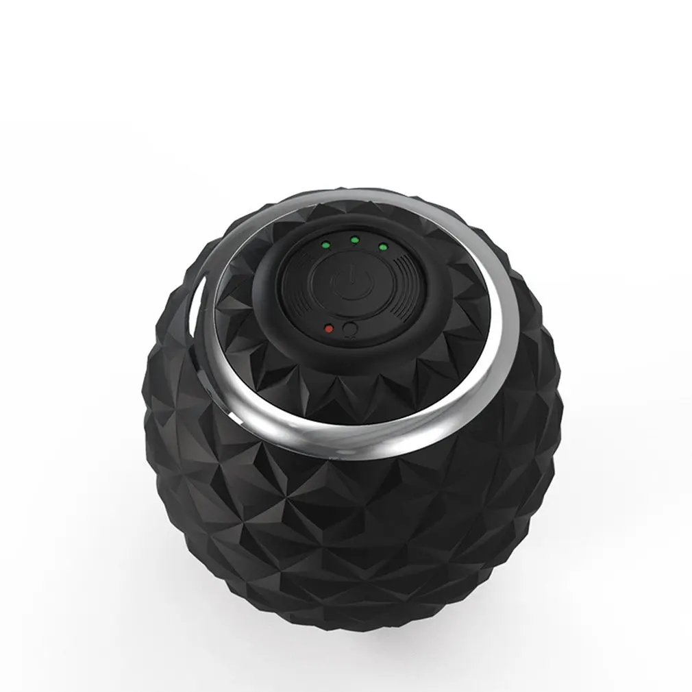 

Фитнес-оборудование, массажный мяч для йоги, электрический массажный мяч, перезаряжаемый четырехскоростной Вибрационный Массажный мяч, сп...