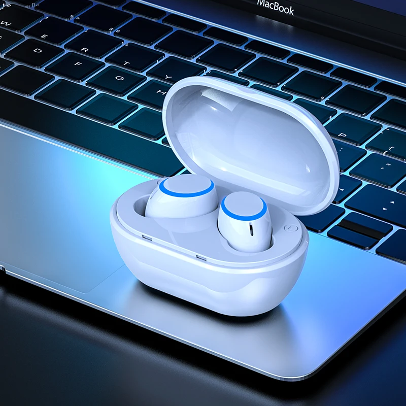 White I10 TWS Bluetooth беспроводные наушники стерео объемное шумоподавление 2 шт. затычка для ушей Автоматическое Сопряжение подходит для Apple samsung - Цвет: White