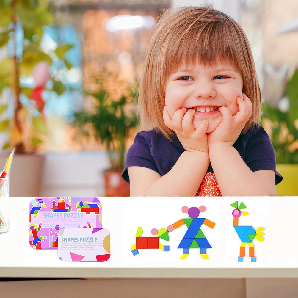 2 шт. пазлы в деревянной форме Детские Монтессори развивающие игрушки